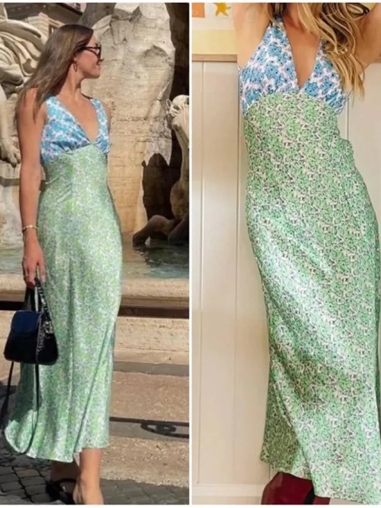 Verge Girl Dresses & Skirts - Verge Girl Floral V-Neck Slip Maxi Dress